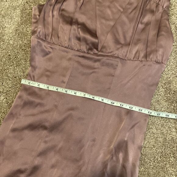 Vintage Silk Orlando Espinoza Purple V-Neck MIDI Dress size 6 - Picture 14 of 16